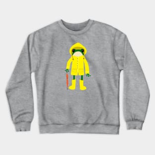 Frog in a raincoat Crewneck Sweatshirt